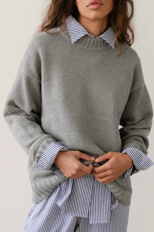 The Cotton Cashmere Crewneck Sweater sold by DONNI.