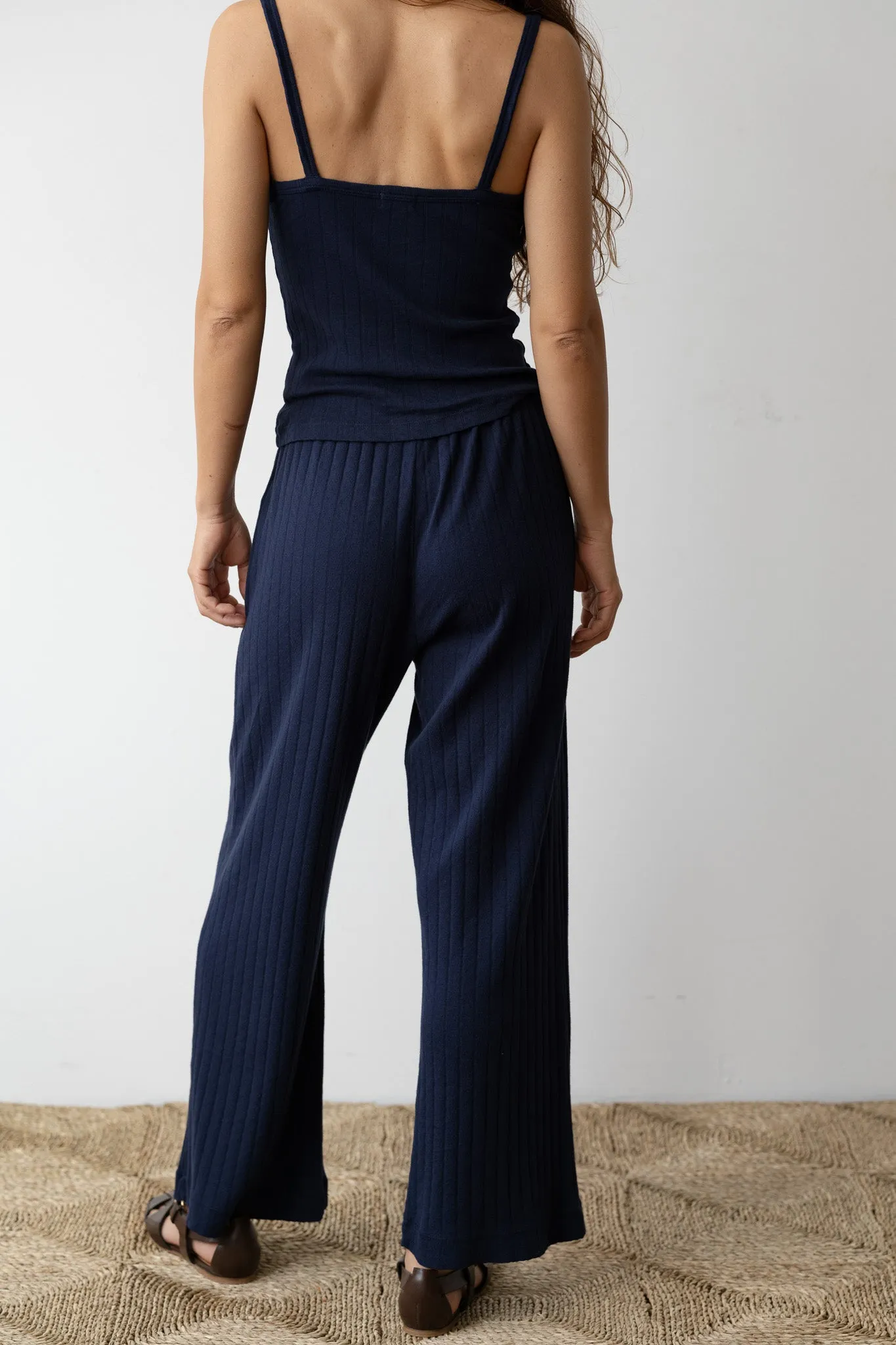 The Pointelle Simple Crop Pant sold by DONNI. product image thumbnail 5