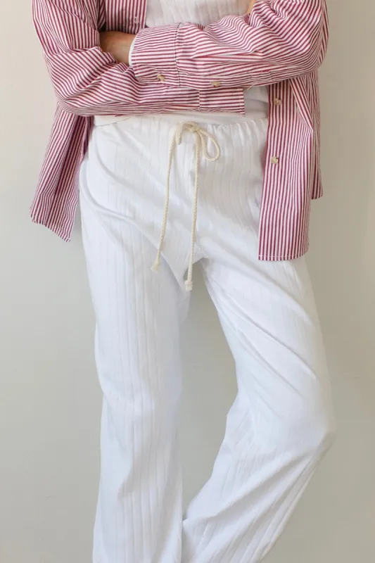 The Pointelle Cinch Pant sold by DONNI.