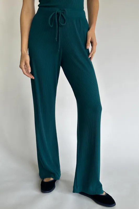 rib knit wide leg sold by DONNI.