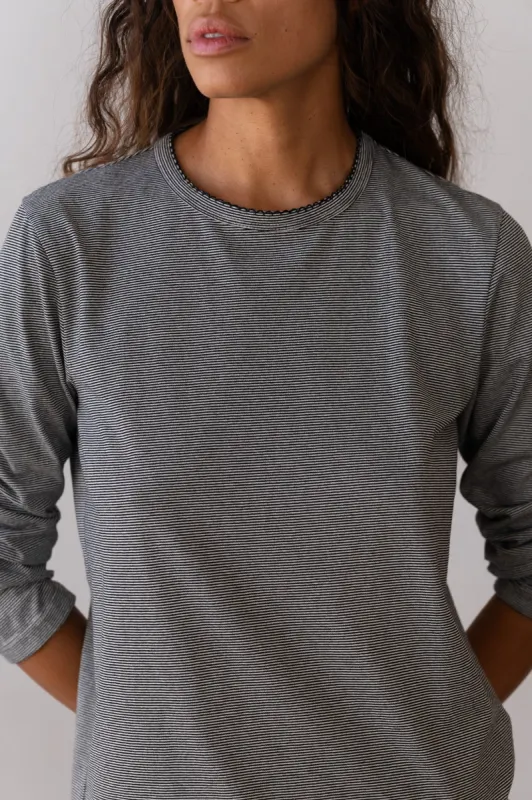 The Jersey Stripe Long Sleeve sold by DONNI.