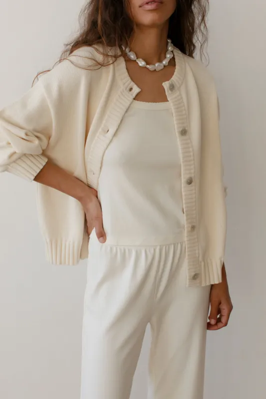The Cotton Knit Cardigan sold by DONNI.