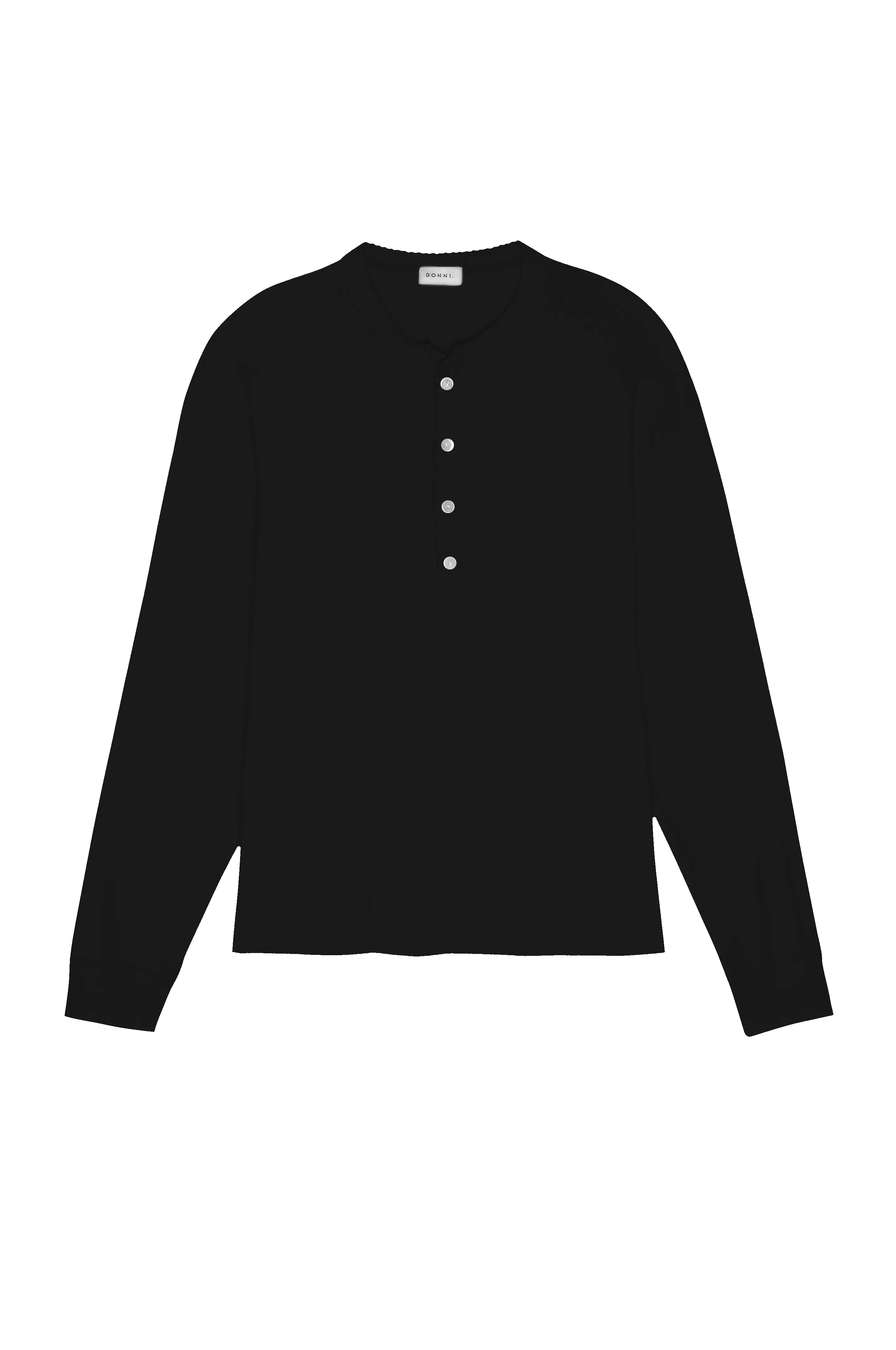 The Scallop Henley sold by DONNI. product image thumbnail 2