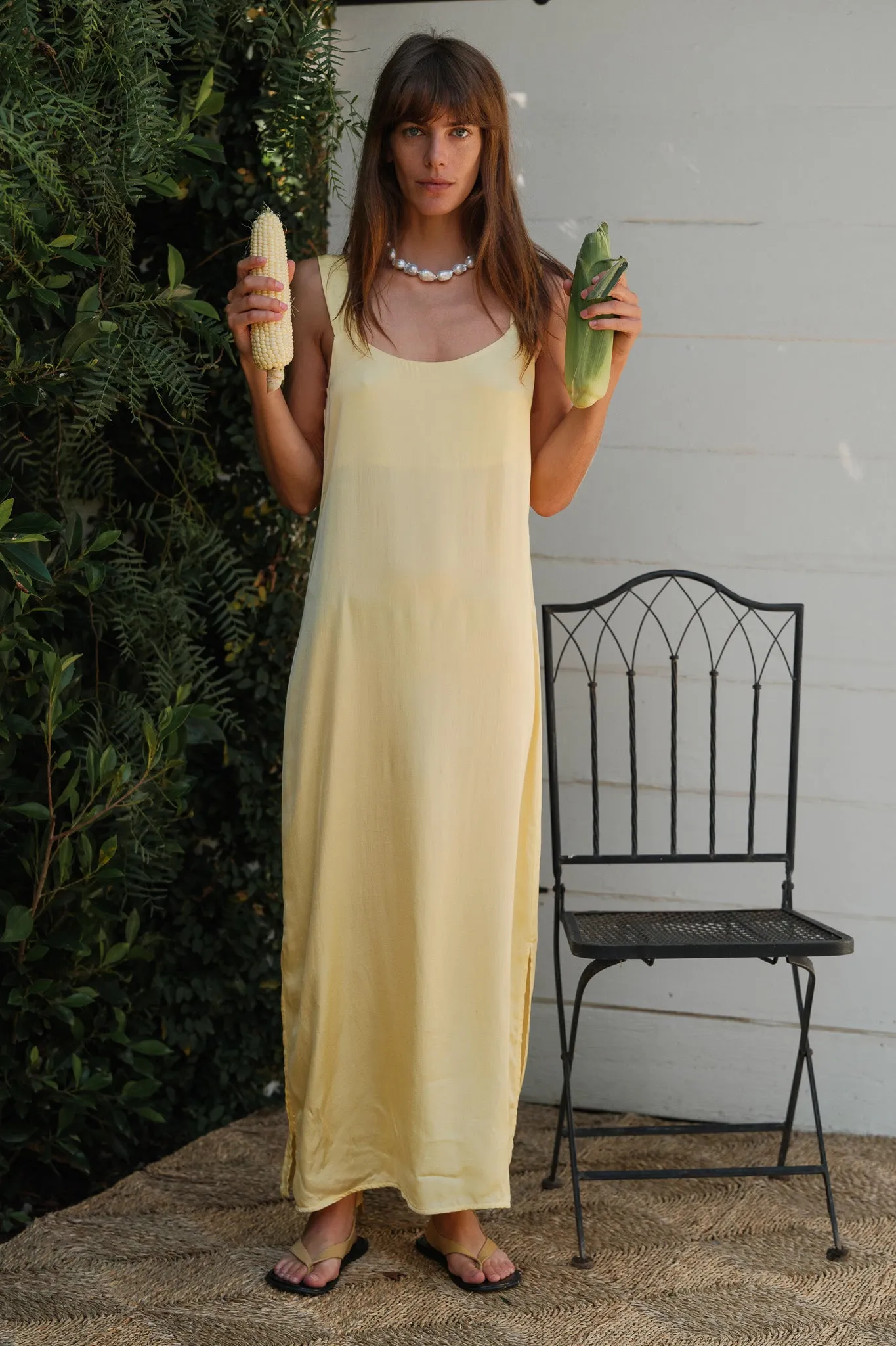 The Silky Cami Dress sold by DONNI. product image thumbnail 3