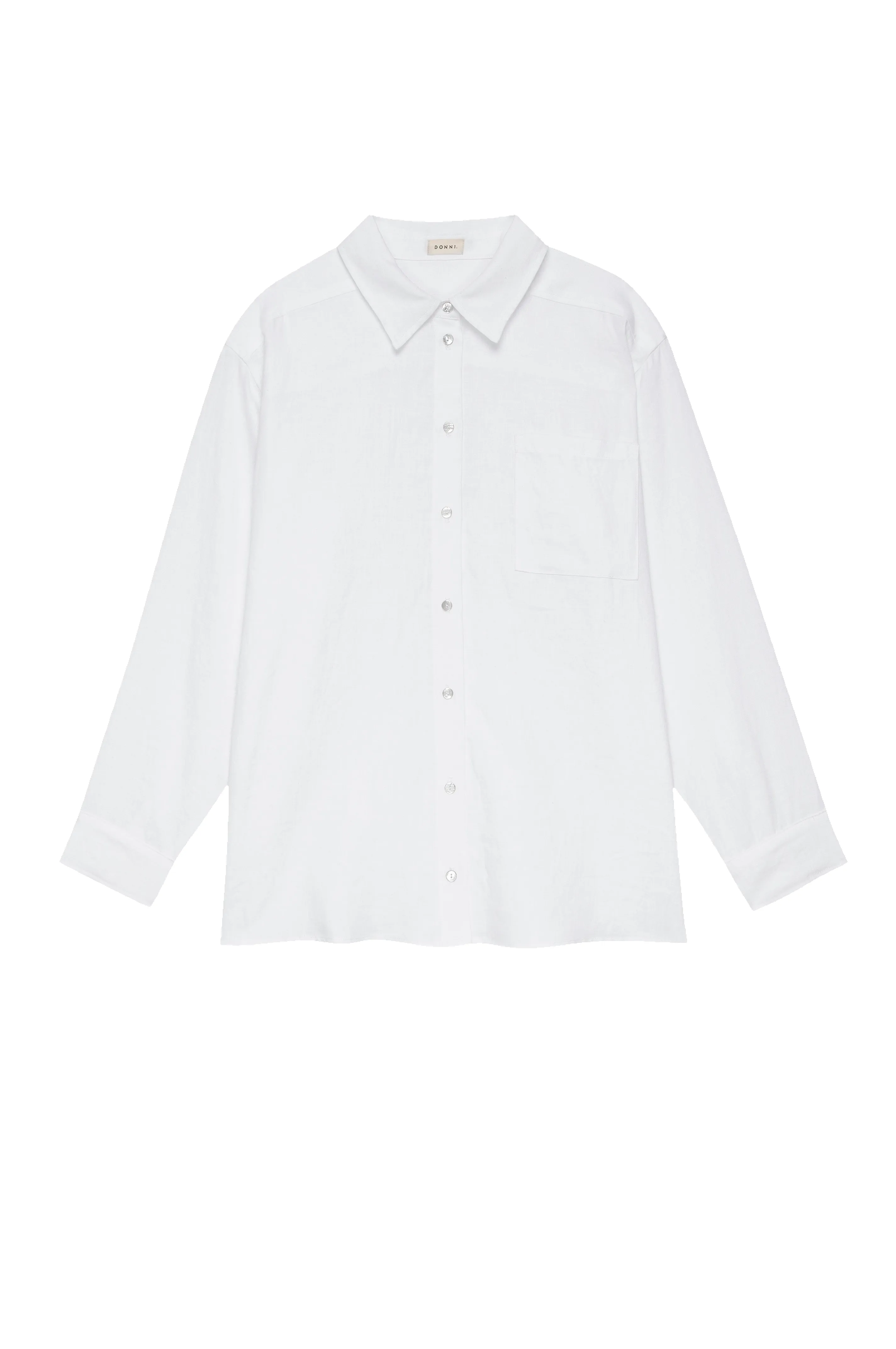 The Linen Relaxed Shirt sold by DONNI. product image thumbnail 2