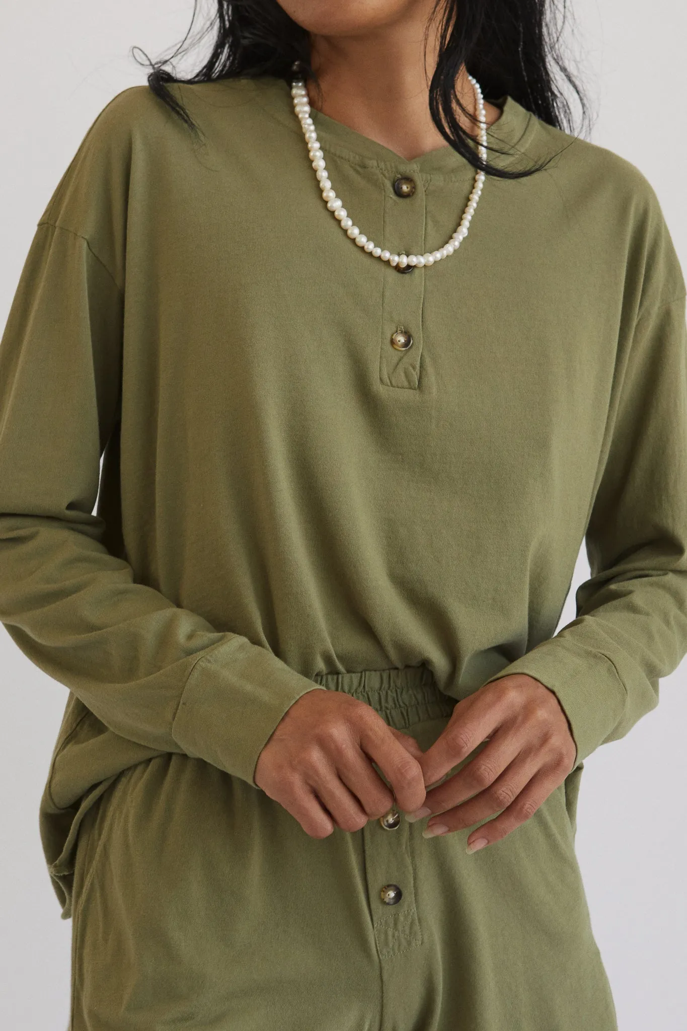 light henley long sleeve sold by DONNI.