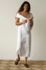 The Linen Spaghetti Dress sold by DONNI.