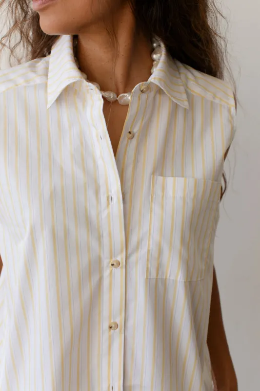 The Pop Sleeveless Shirt sold by DONNI.