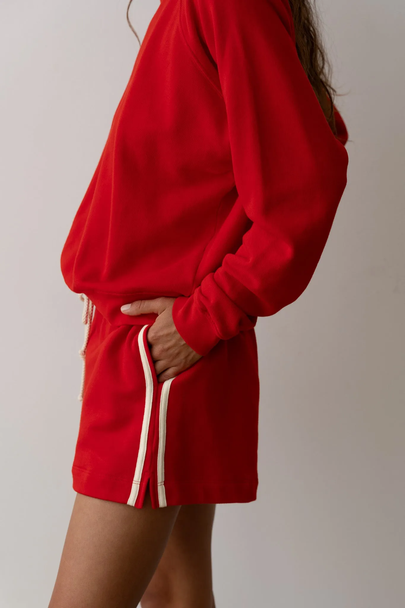 The Stripe Eco-Terry Short sold by DONNI. product image thumbnail 3