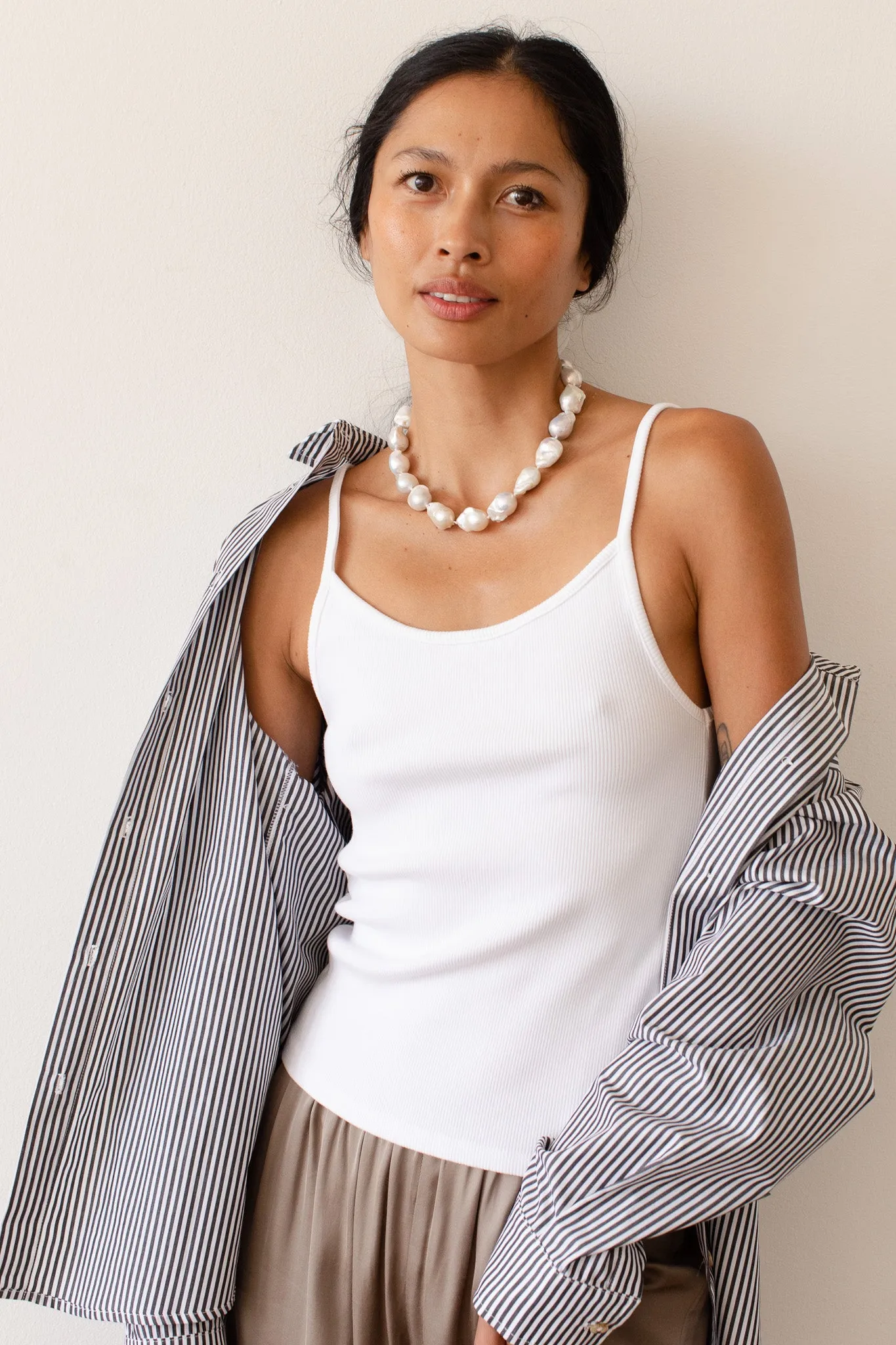 The Rib Spaghetti Tank sold by DONNI. product image thumbnail 3