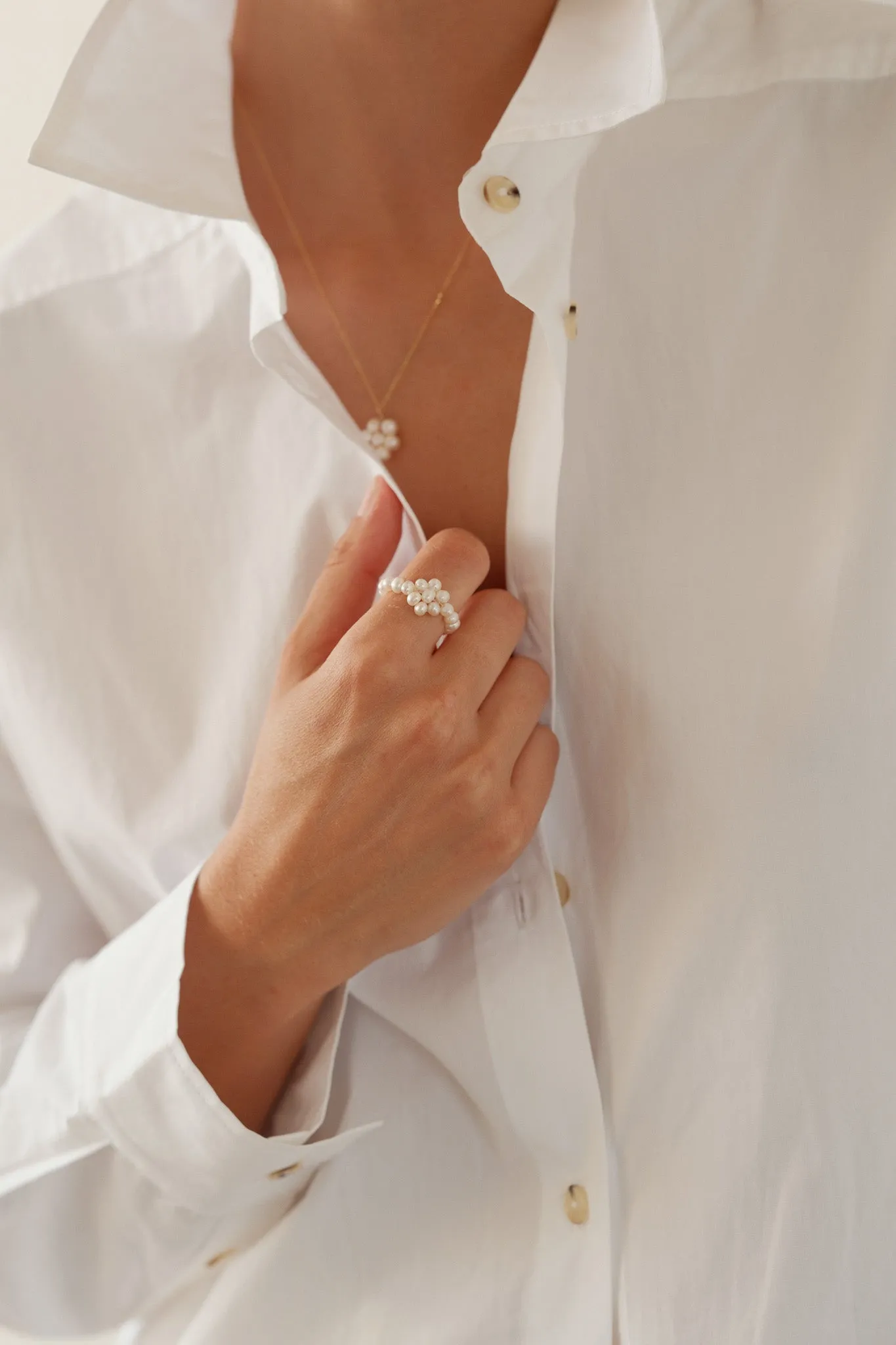 Daisy Pearl Ring sold by DONNI. product image thumbnail 2