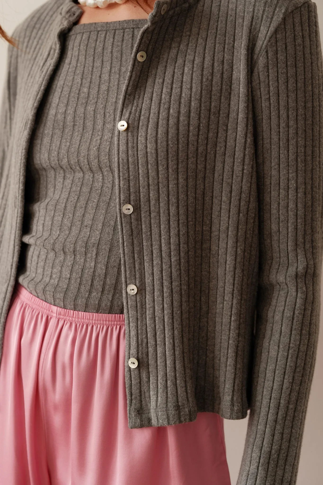 The Sweater Rib Cardi sold by DONNI. product image thumbnail 3