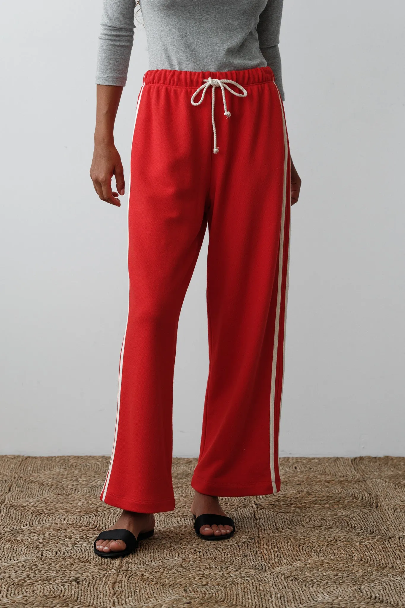 The Eco-Terry Stripe Crop Pant sold by DONNI. product image thumbnail 2