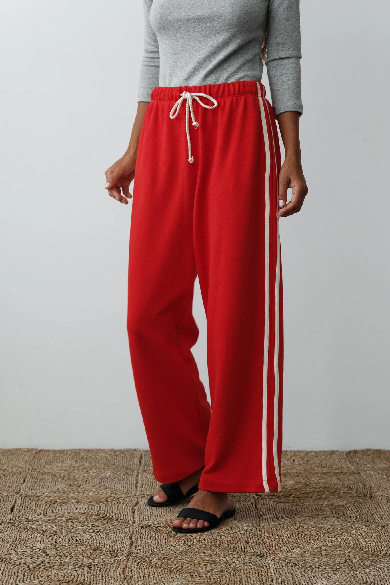 The Eco-Terry Stripe Crop Pant sold by DONNI. product image thumbnail 4