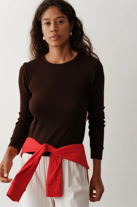 The Pointelle Long Sleeve sold by DONNI.