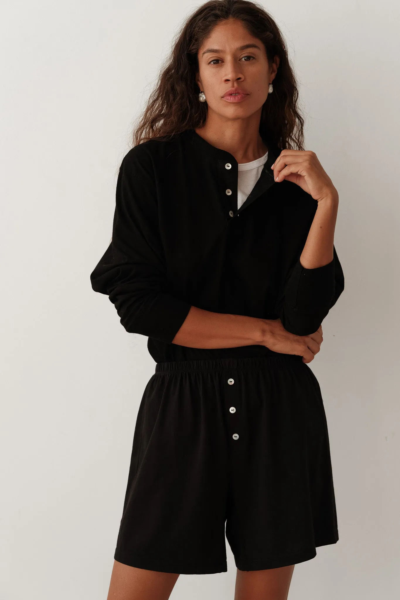 The Jersey Henley sold by DONNI. product image thumbnail 3