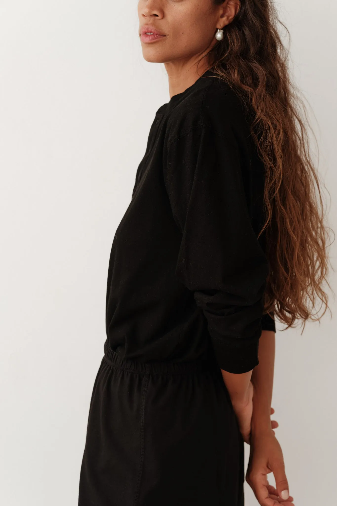 The Jersey Henley sold by DONNI. product image thumbnail 4