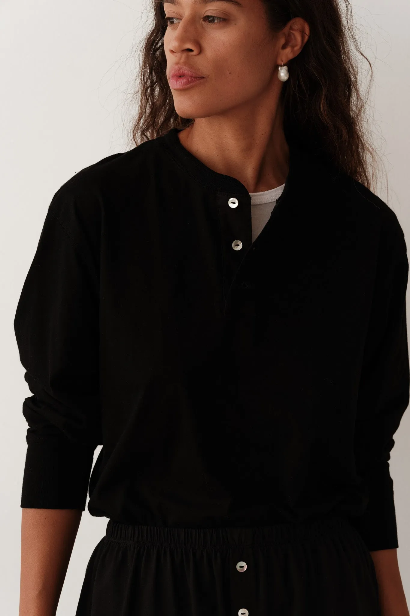 The Jersey Henley sold by DONNI.