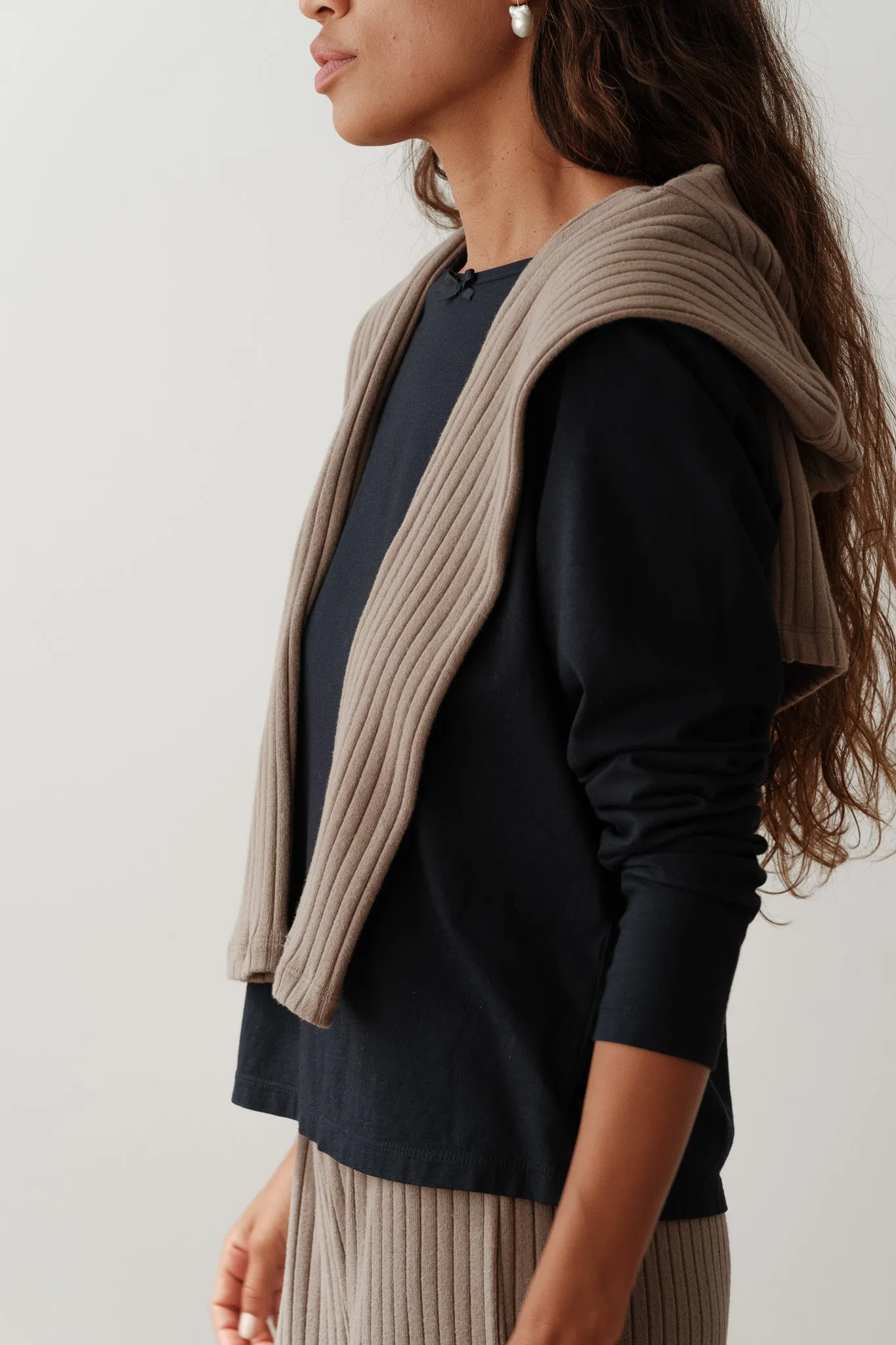 The Jersey Bow Long Sleeve sold by DONNI. product image thumbnail 5