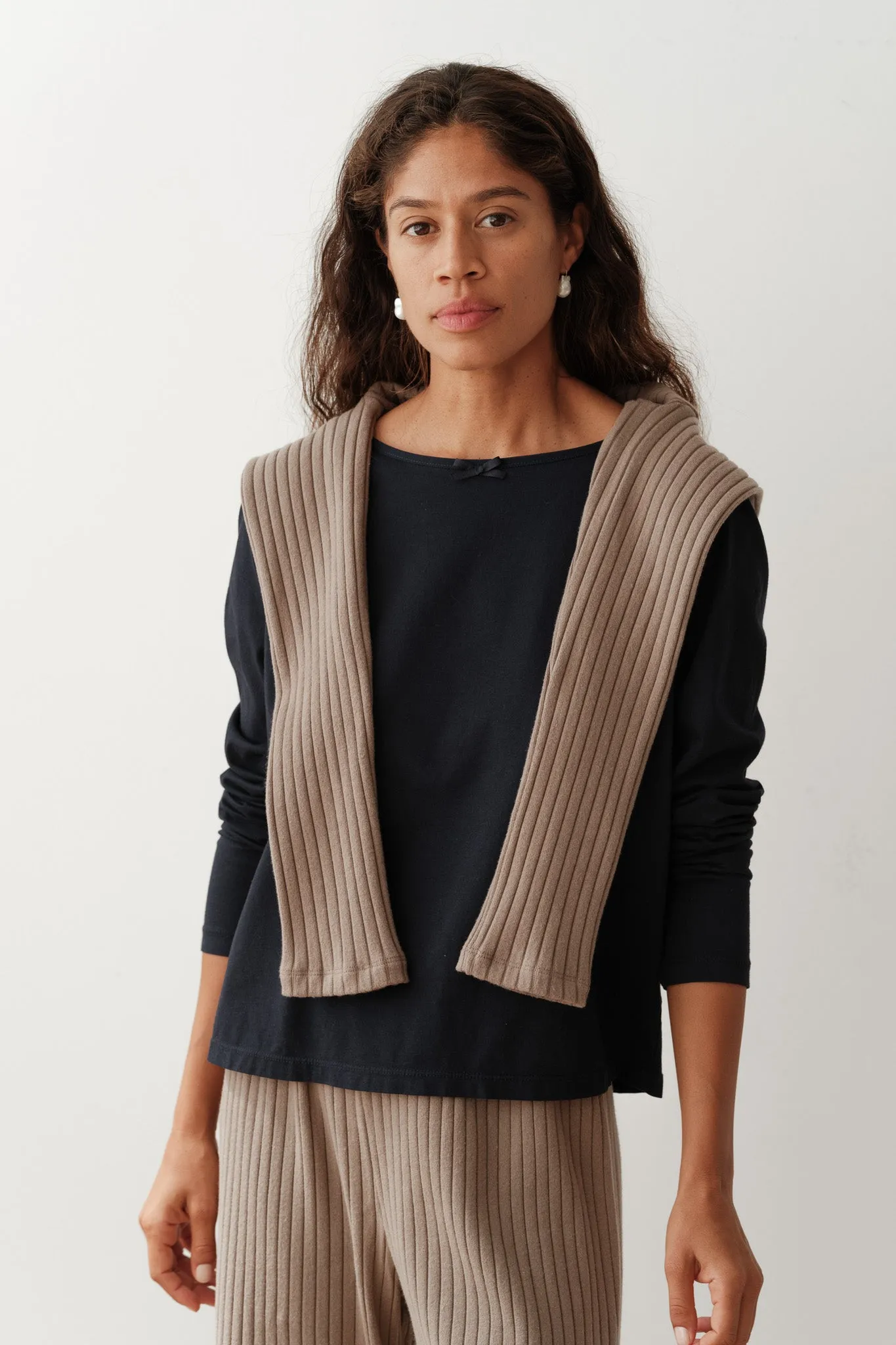 The Jersey Bow Long Sleeve sold by DONNI. product image thumbnail 3