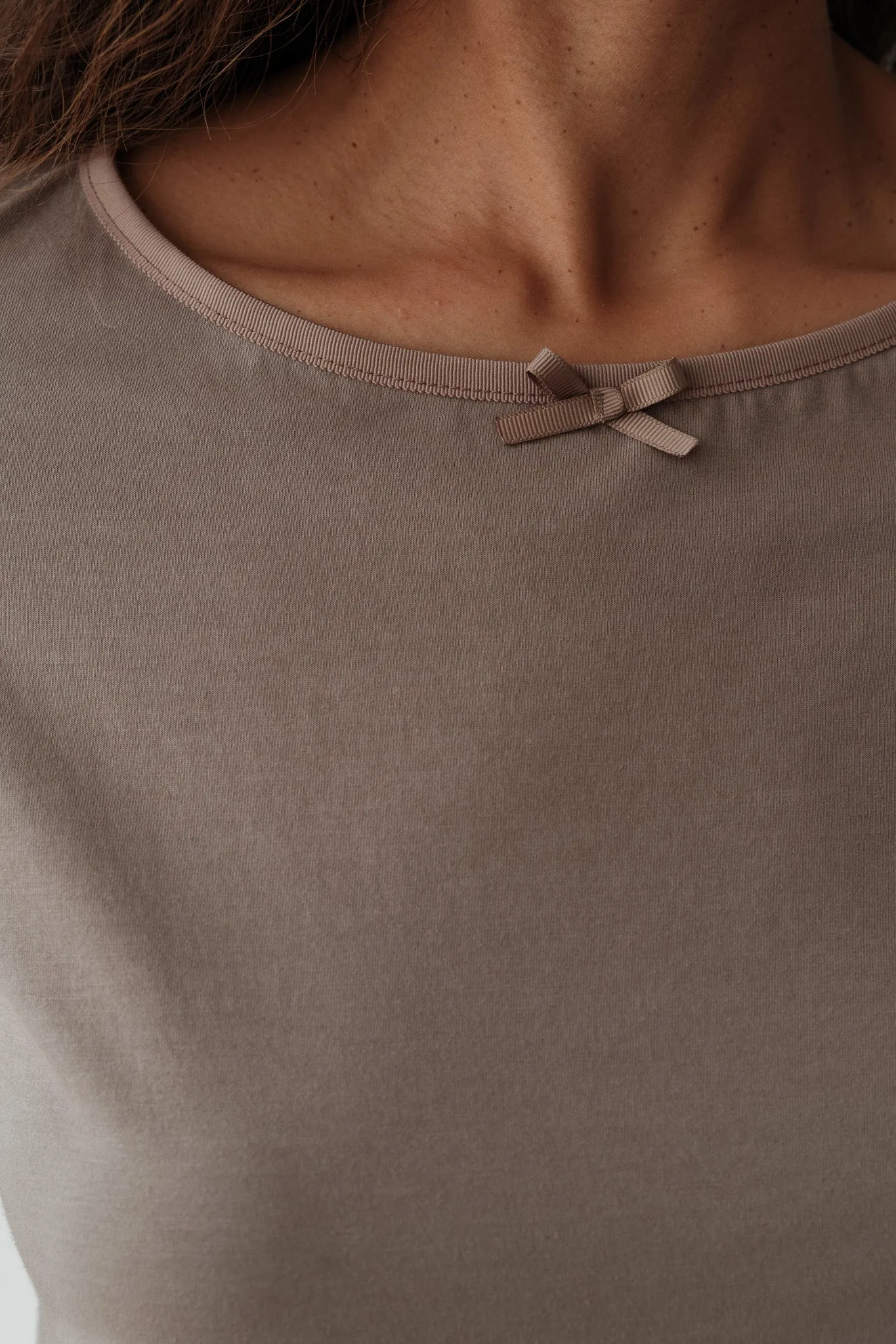 The Jersey Bow Long Sleeve sold by DONNI. product image thumbnail 4