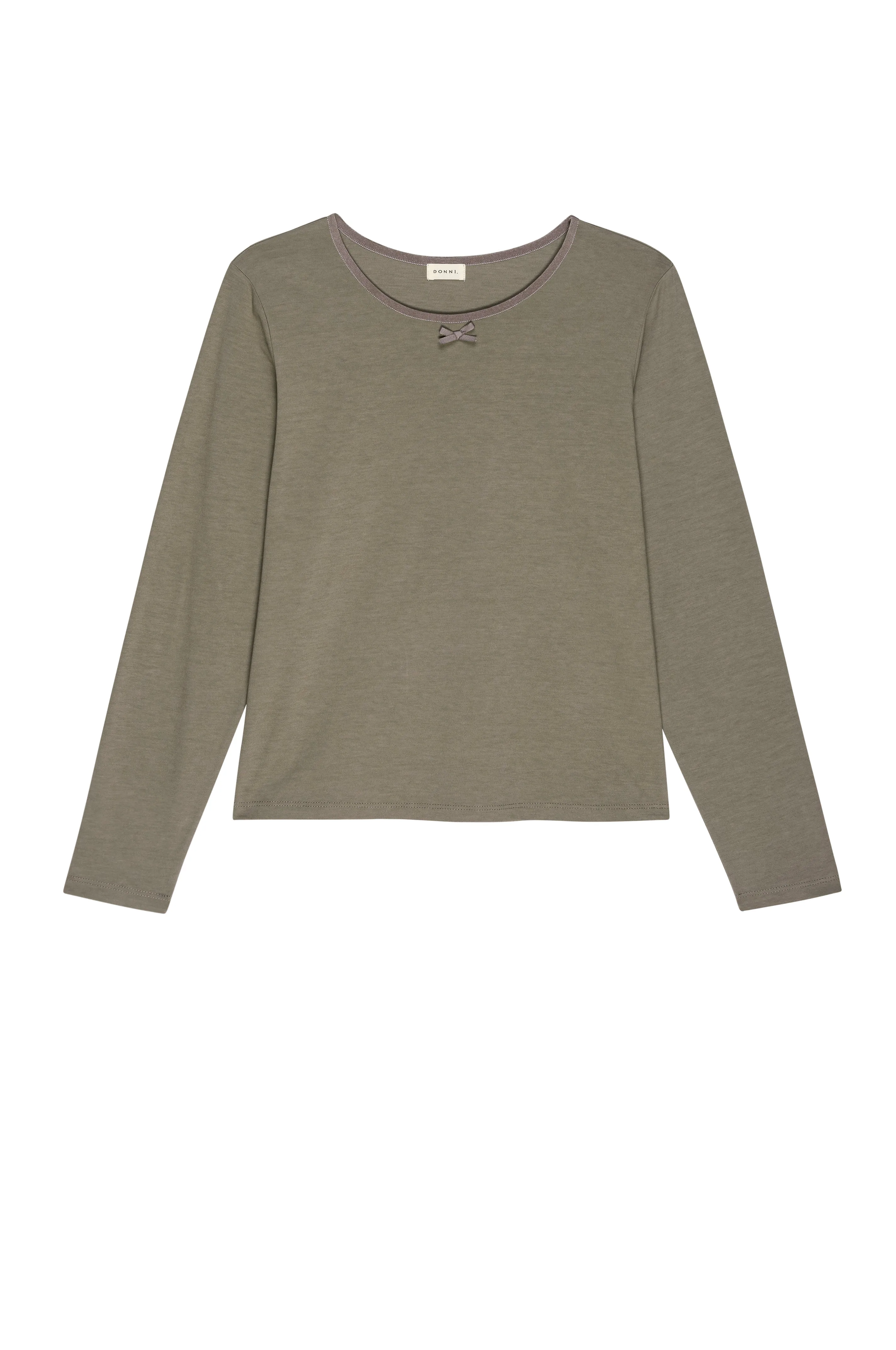 The Jersey Bow Long Sleeve sold by DONNI. product image thumbnail 2