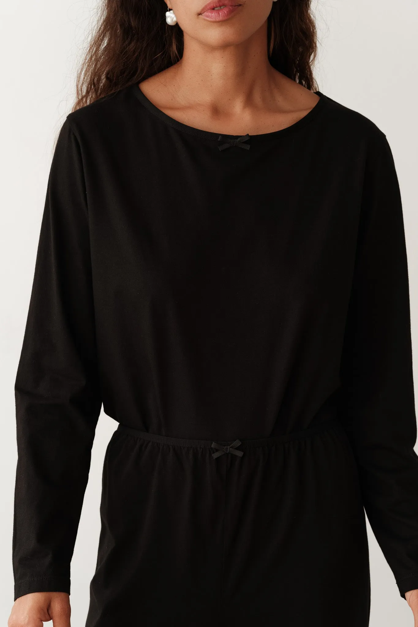 The Jersey Bow Long Sleeve sold by DONNI. product image thumbnail 3