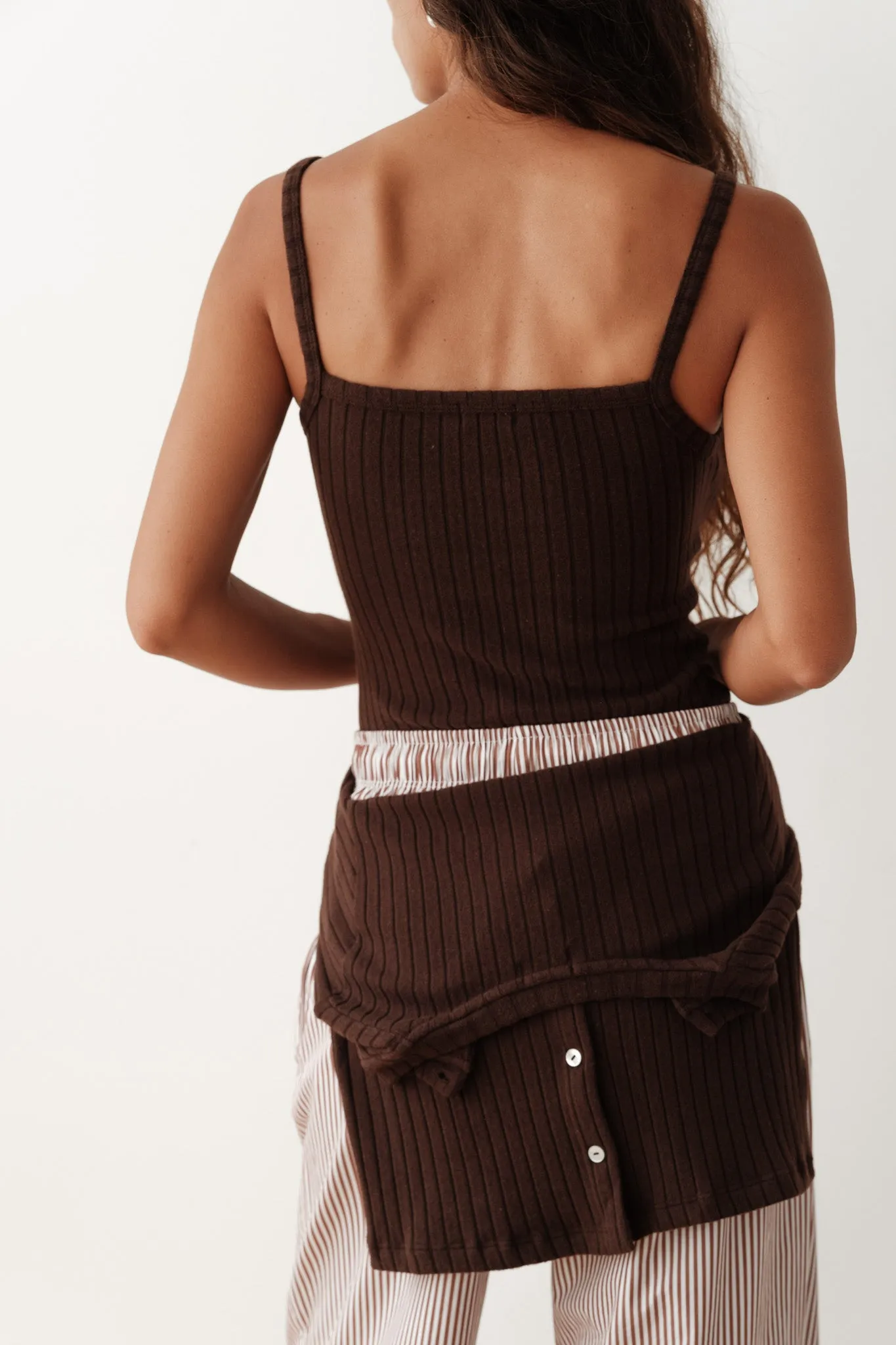 The Sweater Rib Tank sold by DONNI. product image thumbnail 4