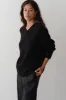 The Cotton Cashmere V-Neck Sweater sold by DONNI.