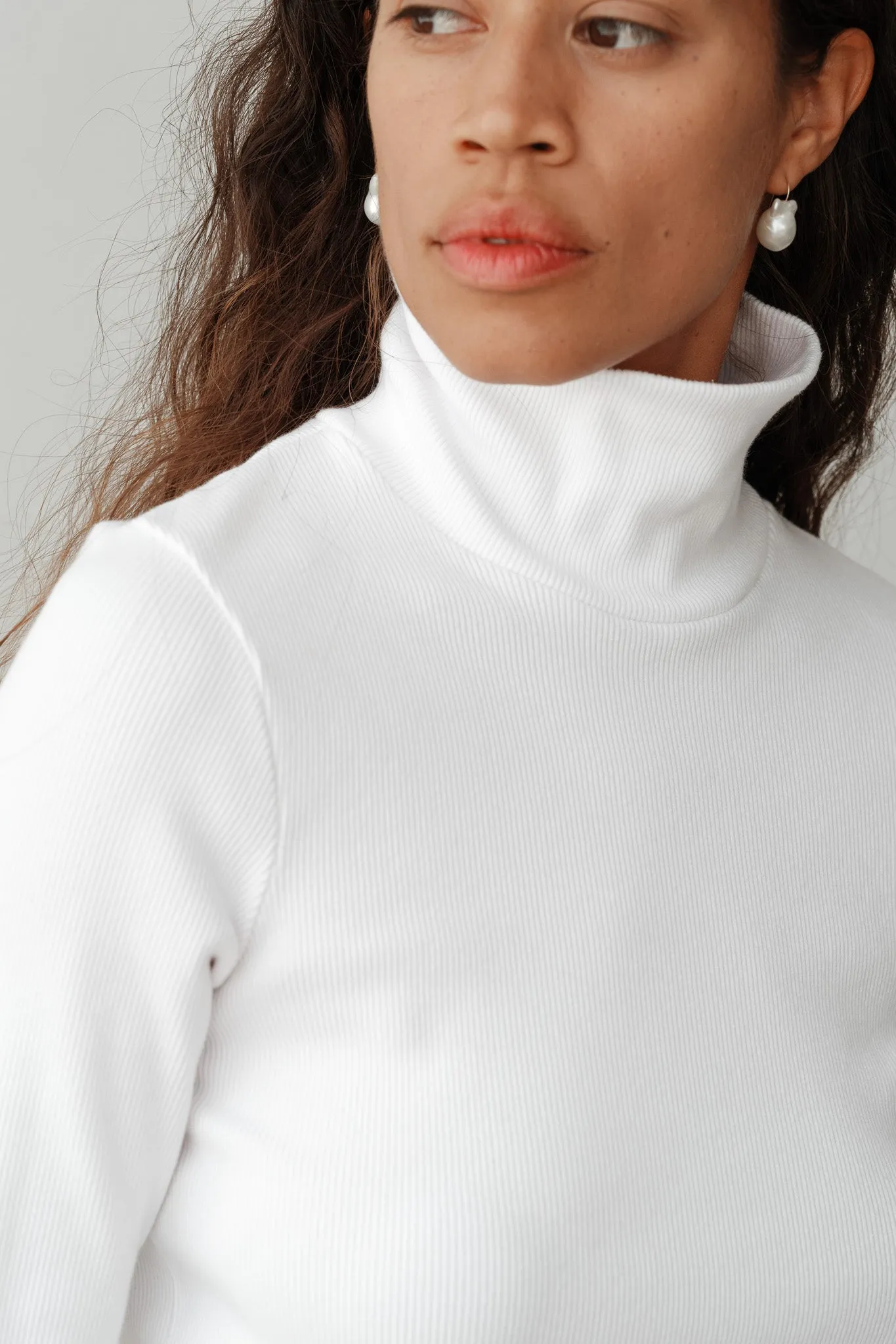 The Rib Turtleneck sold by DONNI. product image thumbnail 3