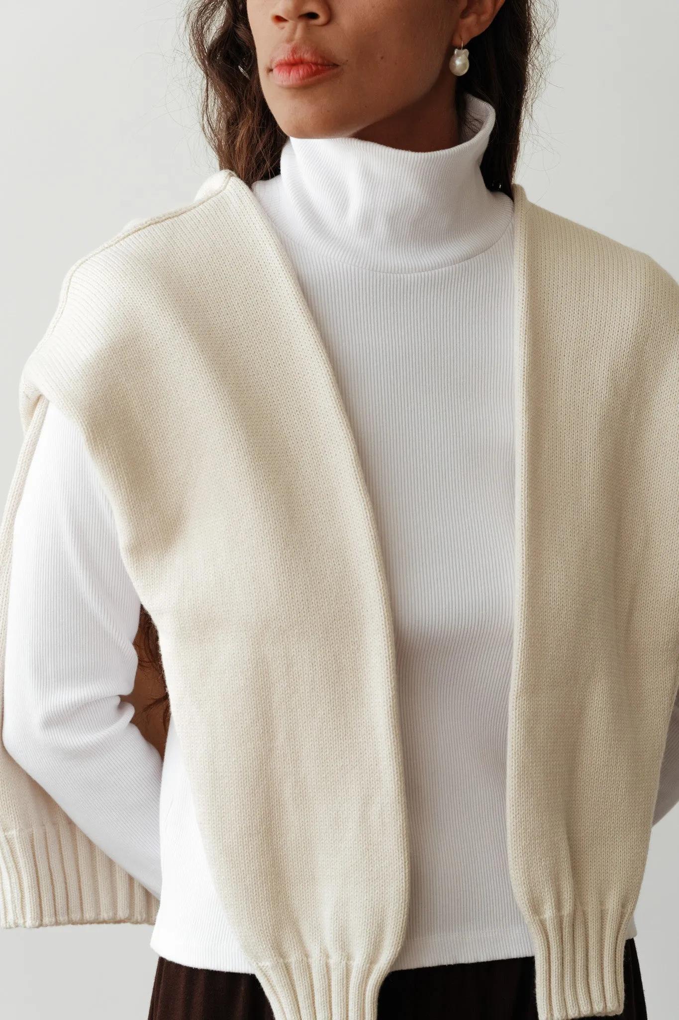 The Rib Turtleneck sold by DONNI.