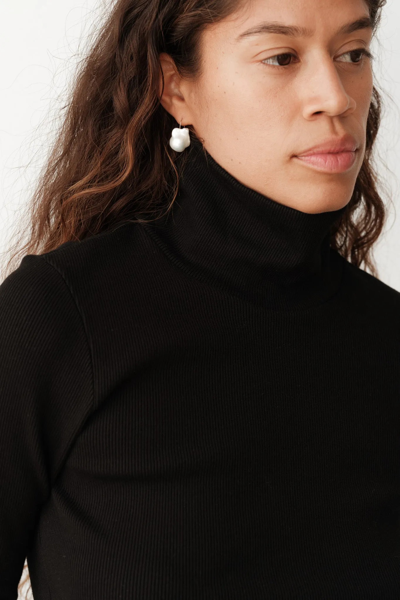 The Rib Turtleneck sold by DONNI. product image thumbnail 5