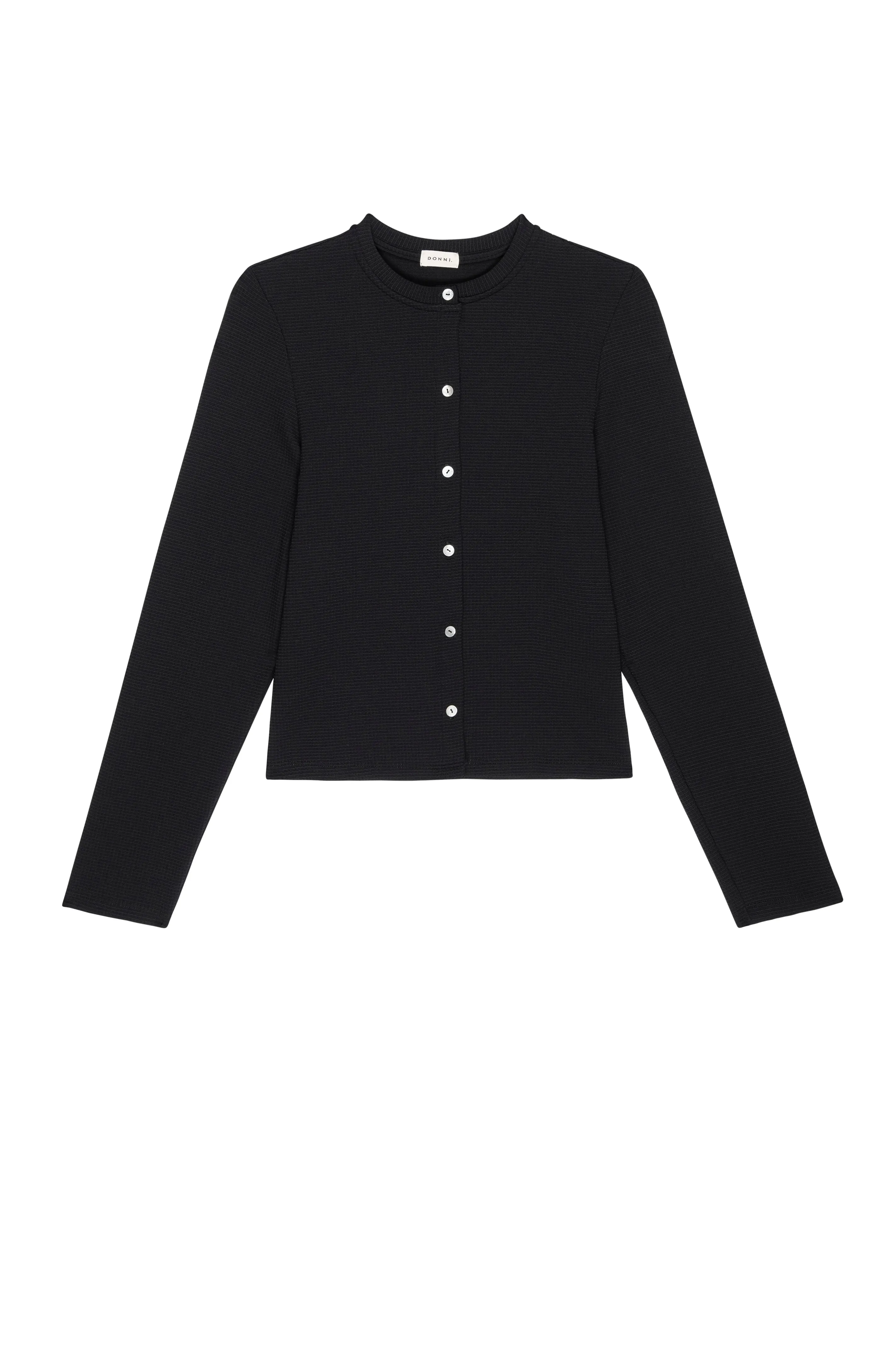 The Box Weave Stretch Cardi sold by DONNI. product image thumbnail 2