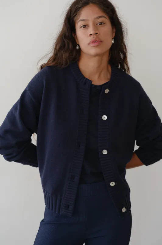The Cotton Cashmere Cardigan sold by DONNI.