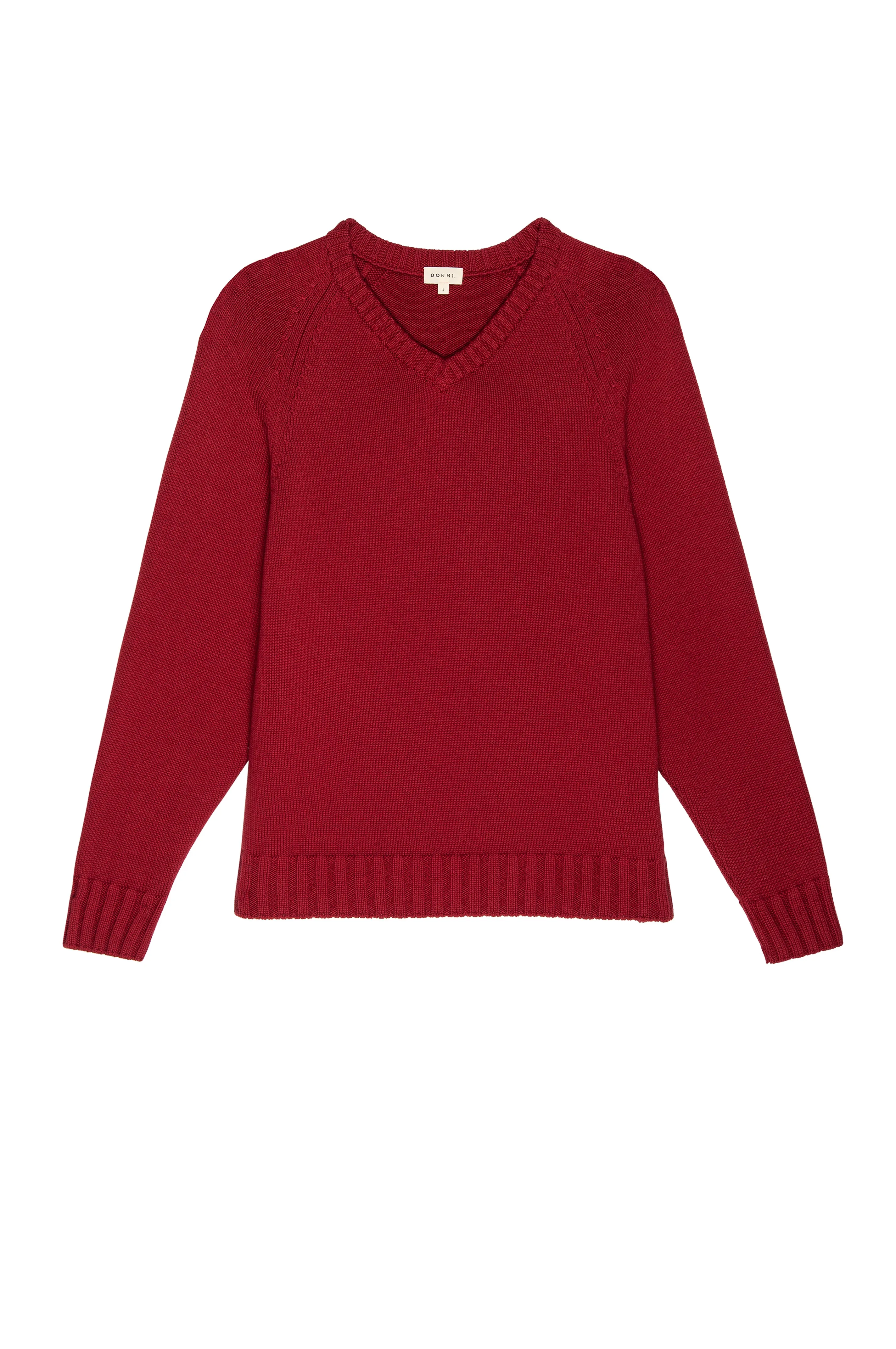 The Cotton Cashmere V-Neck Sweater sold by DONNI. product image thumbnail 2