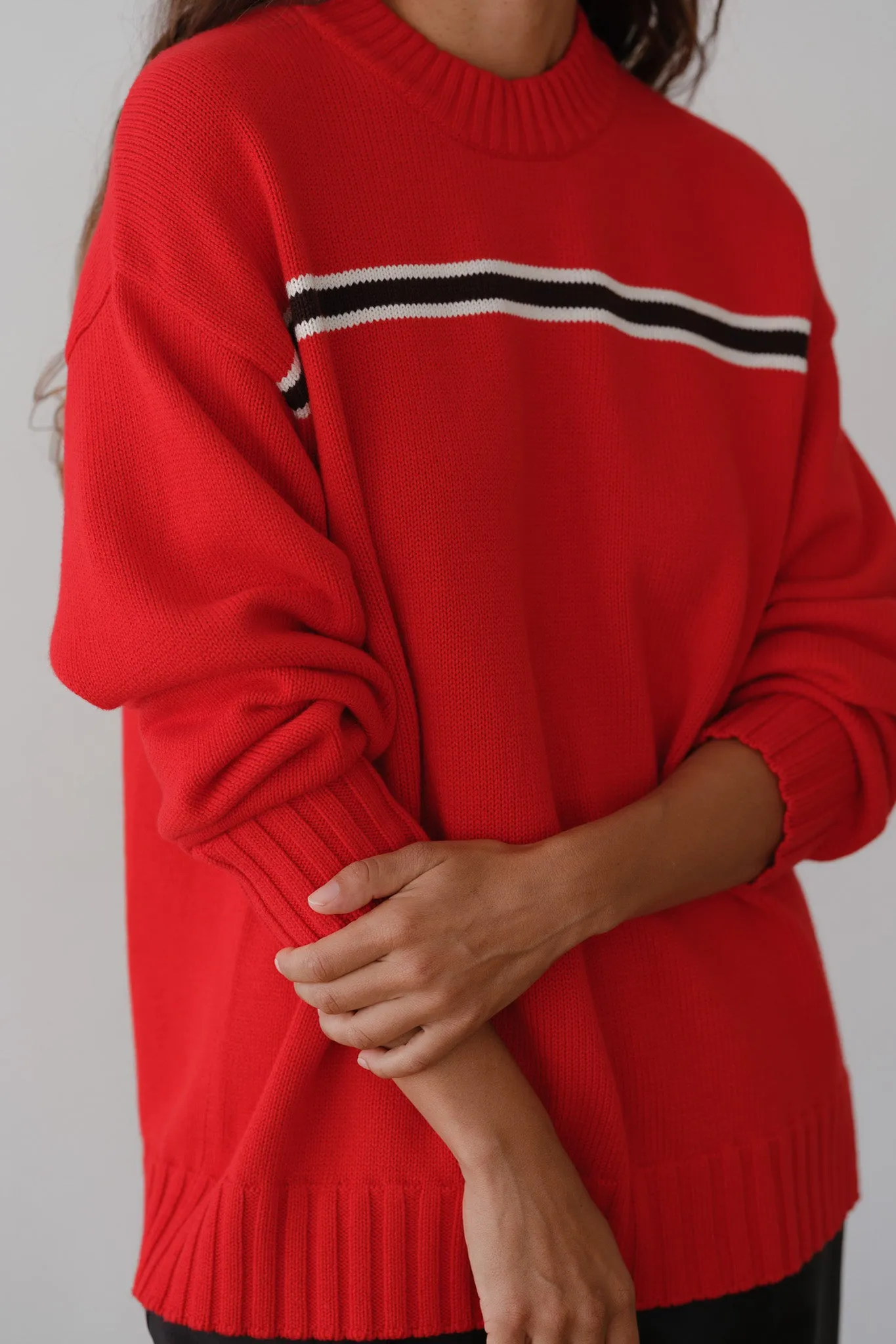 The Cotton Cashmere Stripe Sweater sold by DONNI. product image thumbnail 4