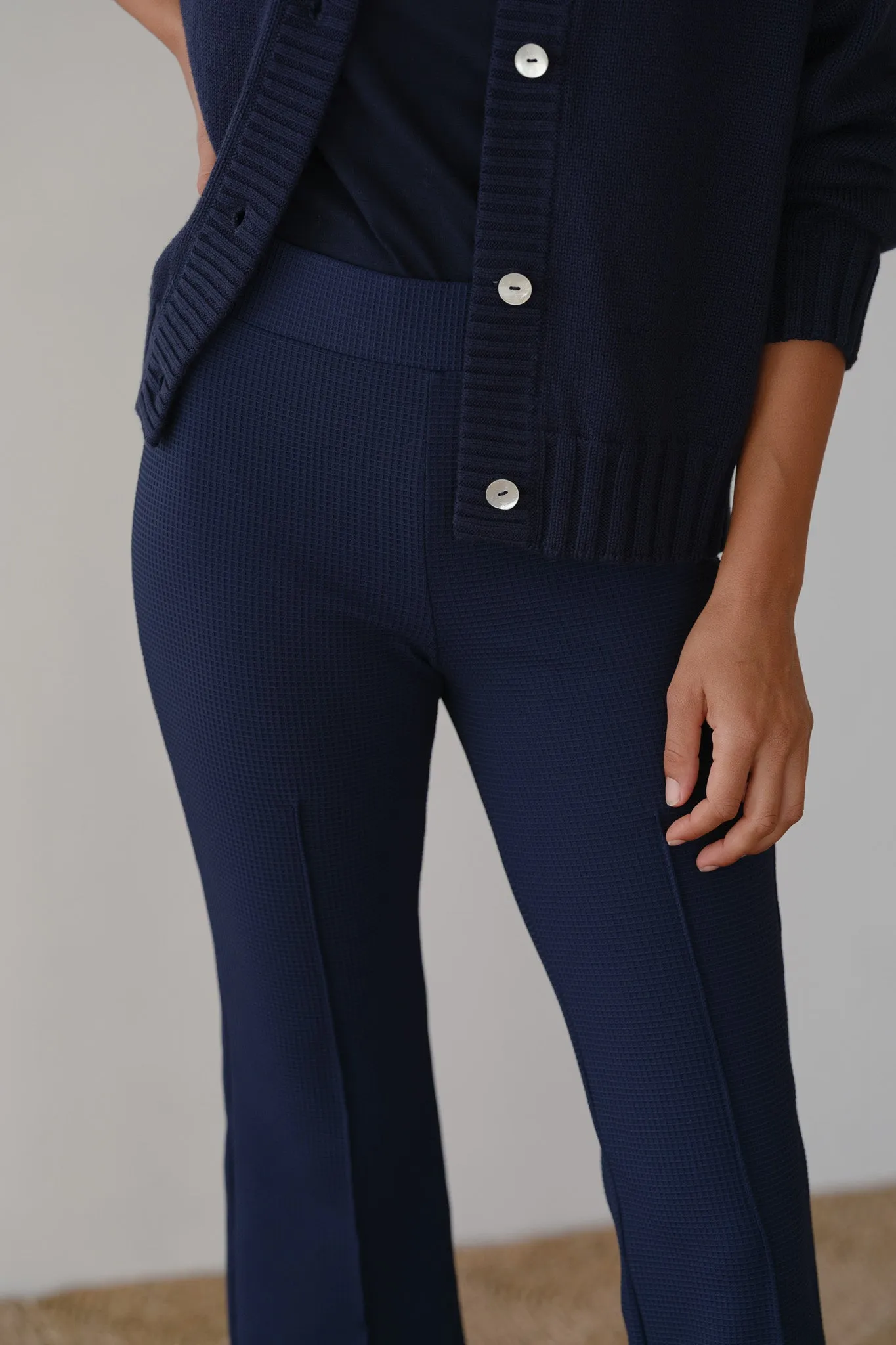 The Box Weave Stretch Kick Flare sold by DONNI. product image thumbnail 3