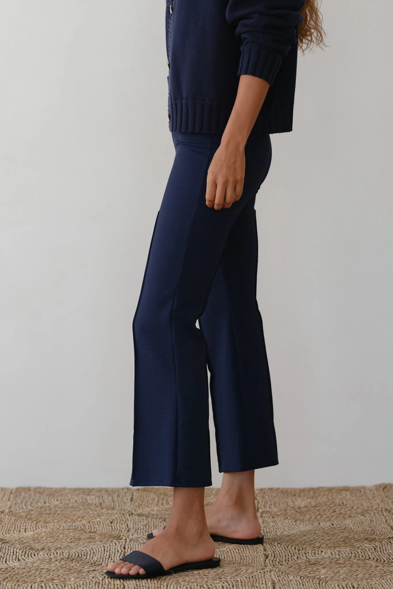 The Box Weave Stretch Kick Flare sold by DONNI. product image thumbnail 5