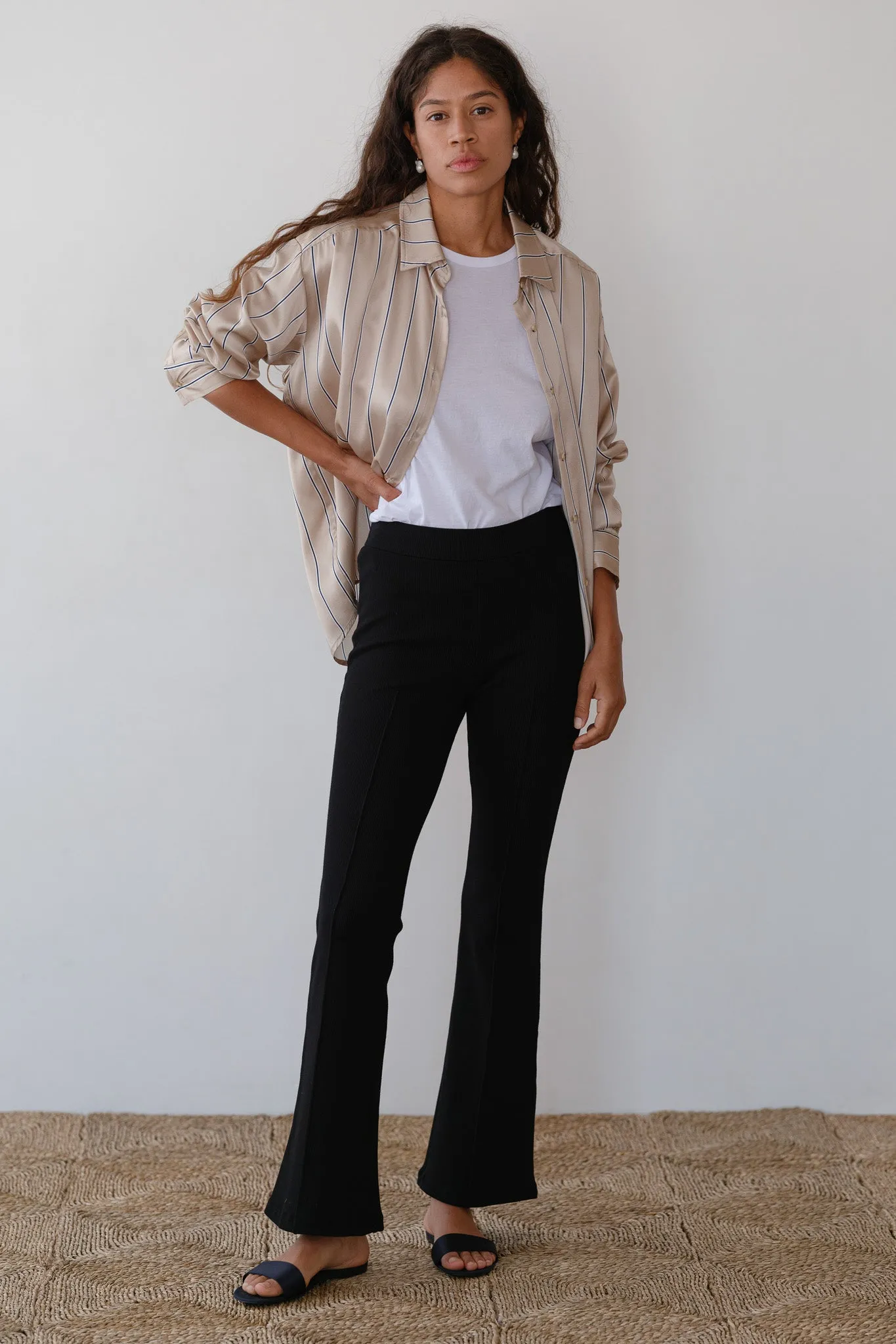 The Tall Rib Kick Flare sold by DONNI. product image thumbnail 5