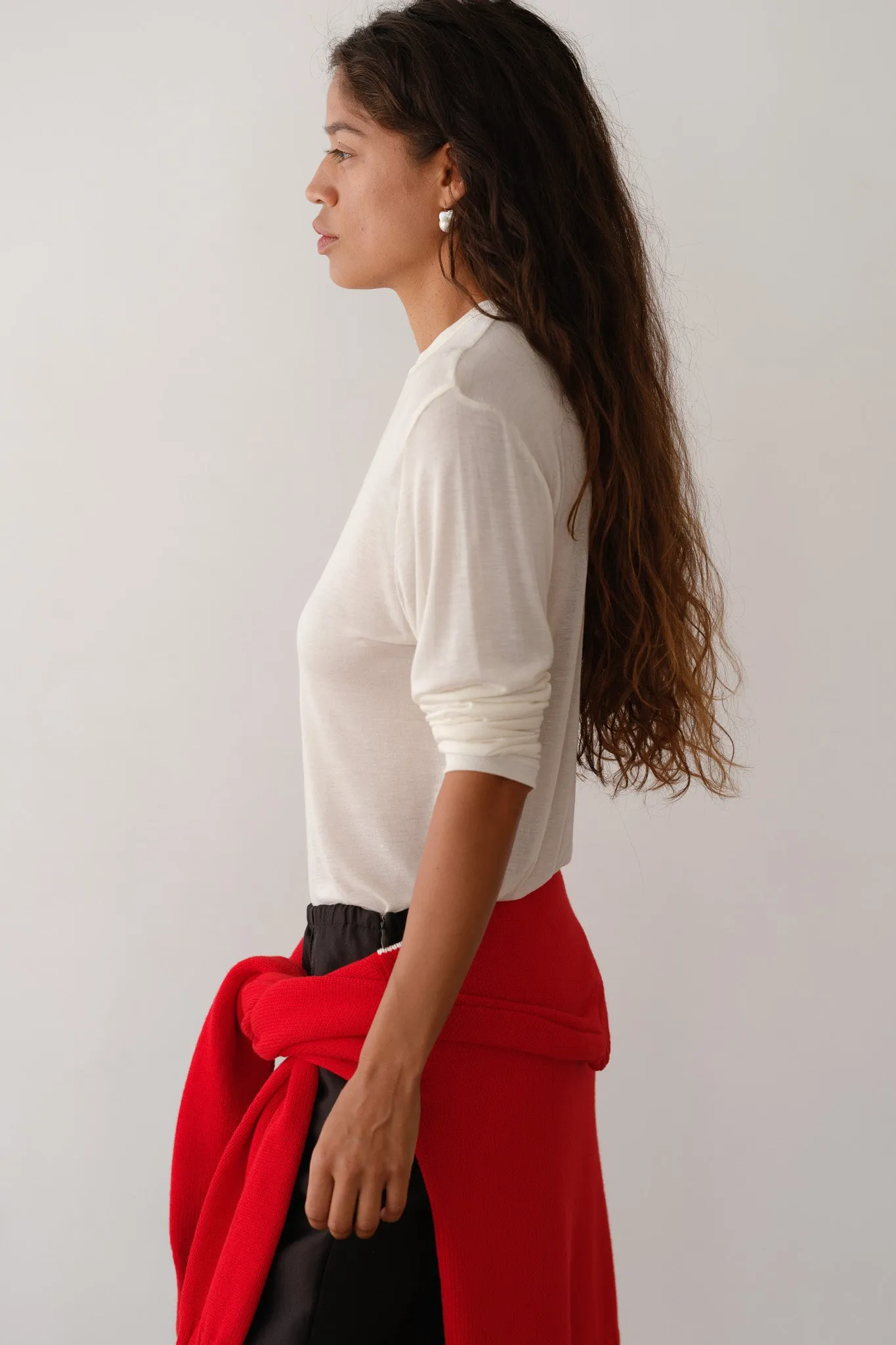 The Silk Jersey Long Sleeve sold by DONNI. product image thumbnail 3