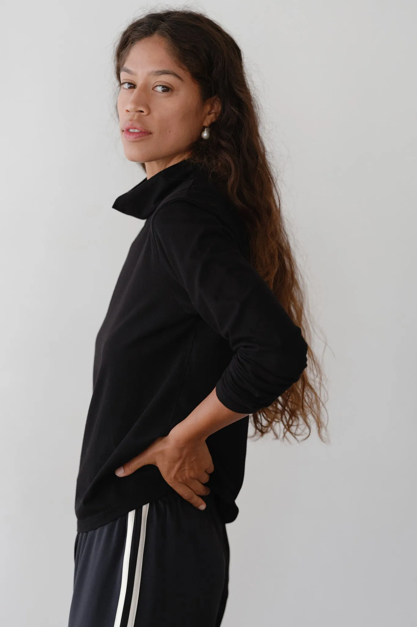 The Jersey Turtleneck sold by DONNI. product image thumbnail 4
