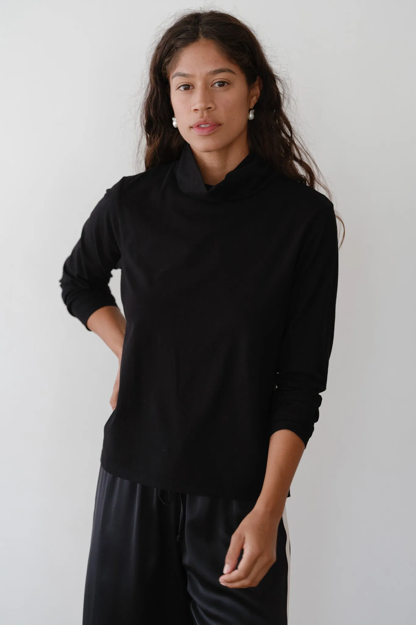 The Jersey Turtleneck sold by DONNI. product image thumbnail 3