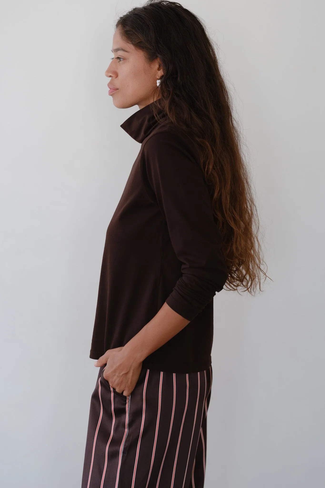 The Jersey Turtleneck sold by DONNI. product image thumbnail 5