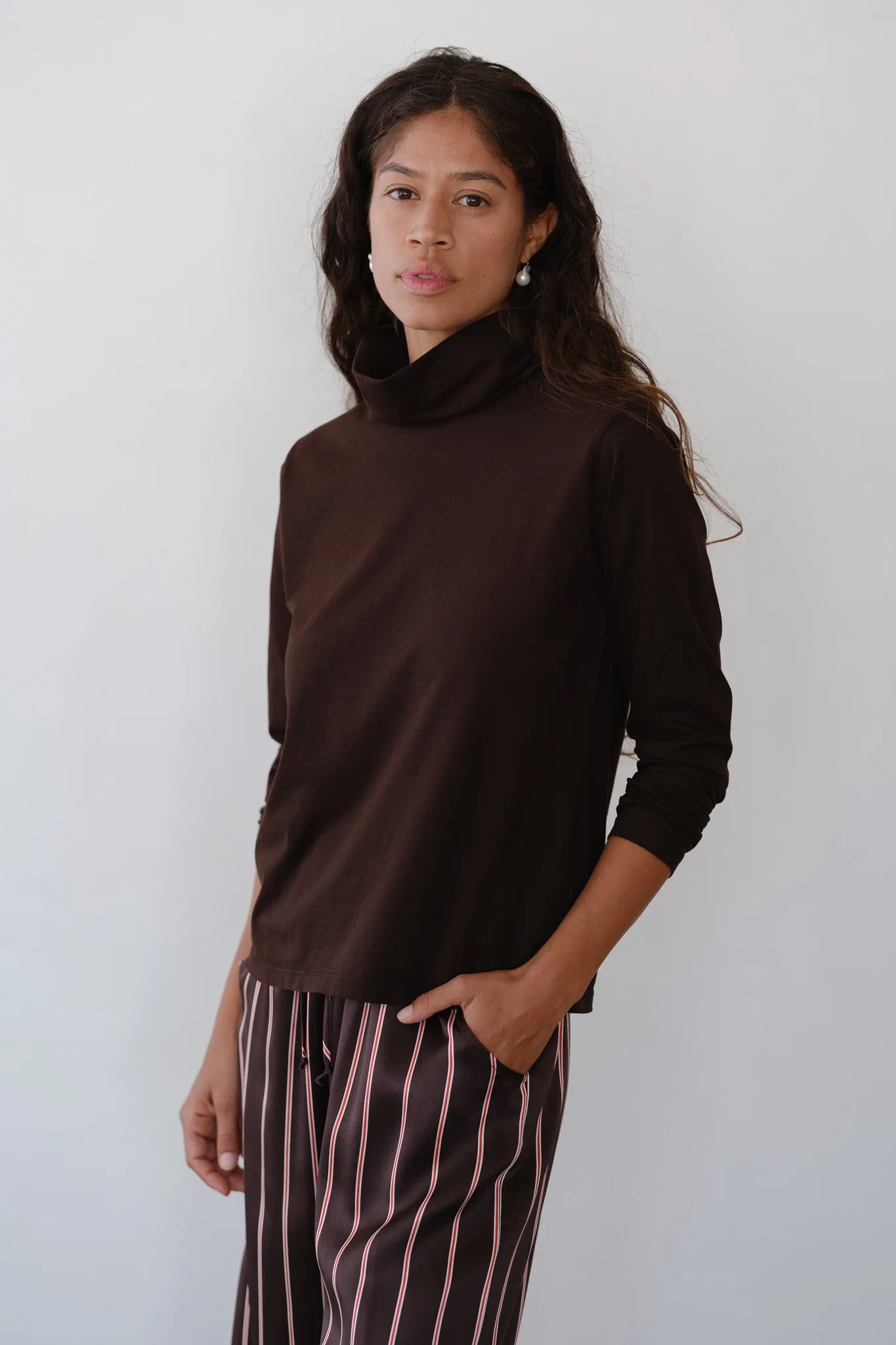 The Jersey Turtleneck sold by DONNI. product image thumbnail 4