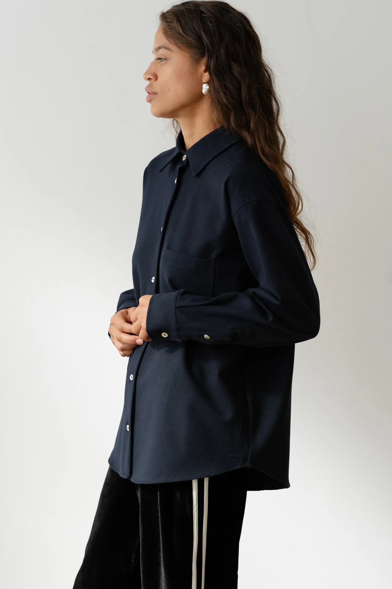 The Flannel Shirt Jacket sold by DONNI. product image thumbnail 3