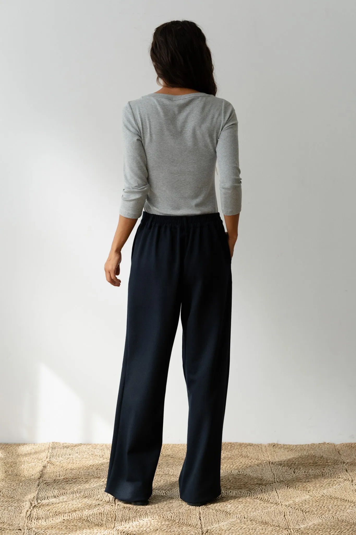 The Flannel Pleated Pant sold by DONNI. product image thumbnail 5