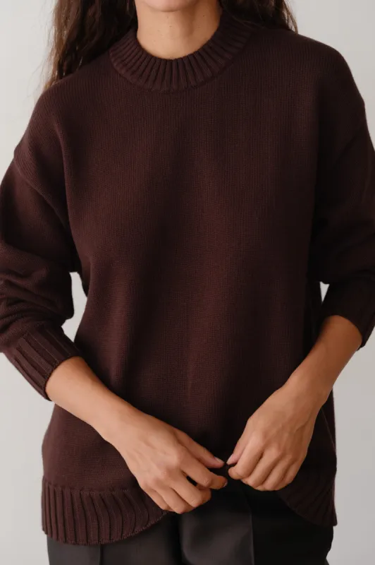 The Cotton Cashmere Crewneck Sweater sold by DONNI.