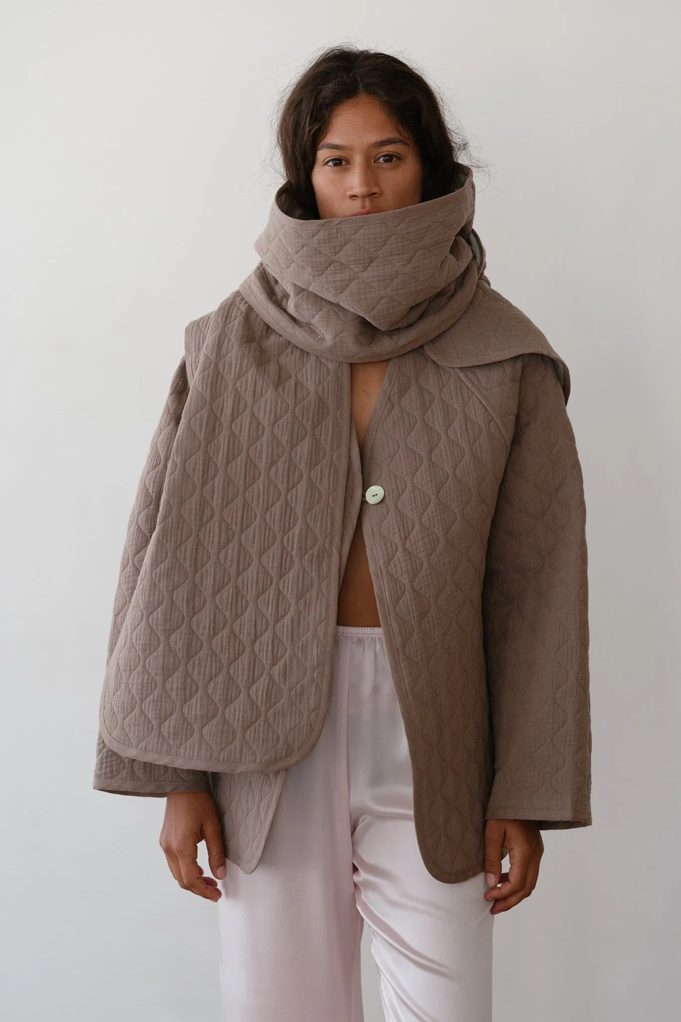 The Quilted Scarf sold by DONNI. product image thumbnail 3