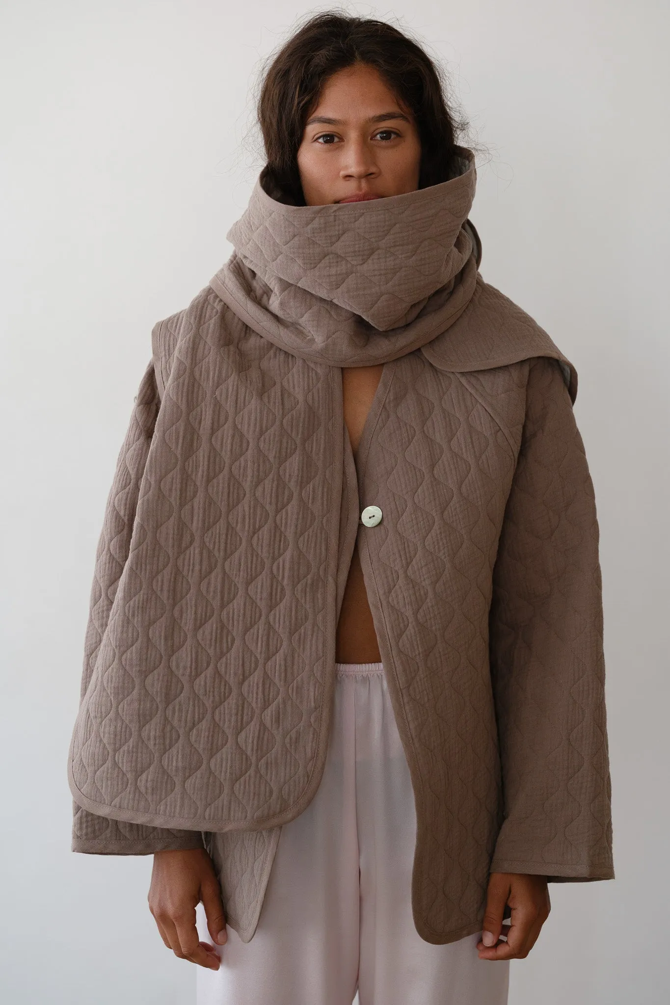 The Quilted Scarf sold by DONNI.