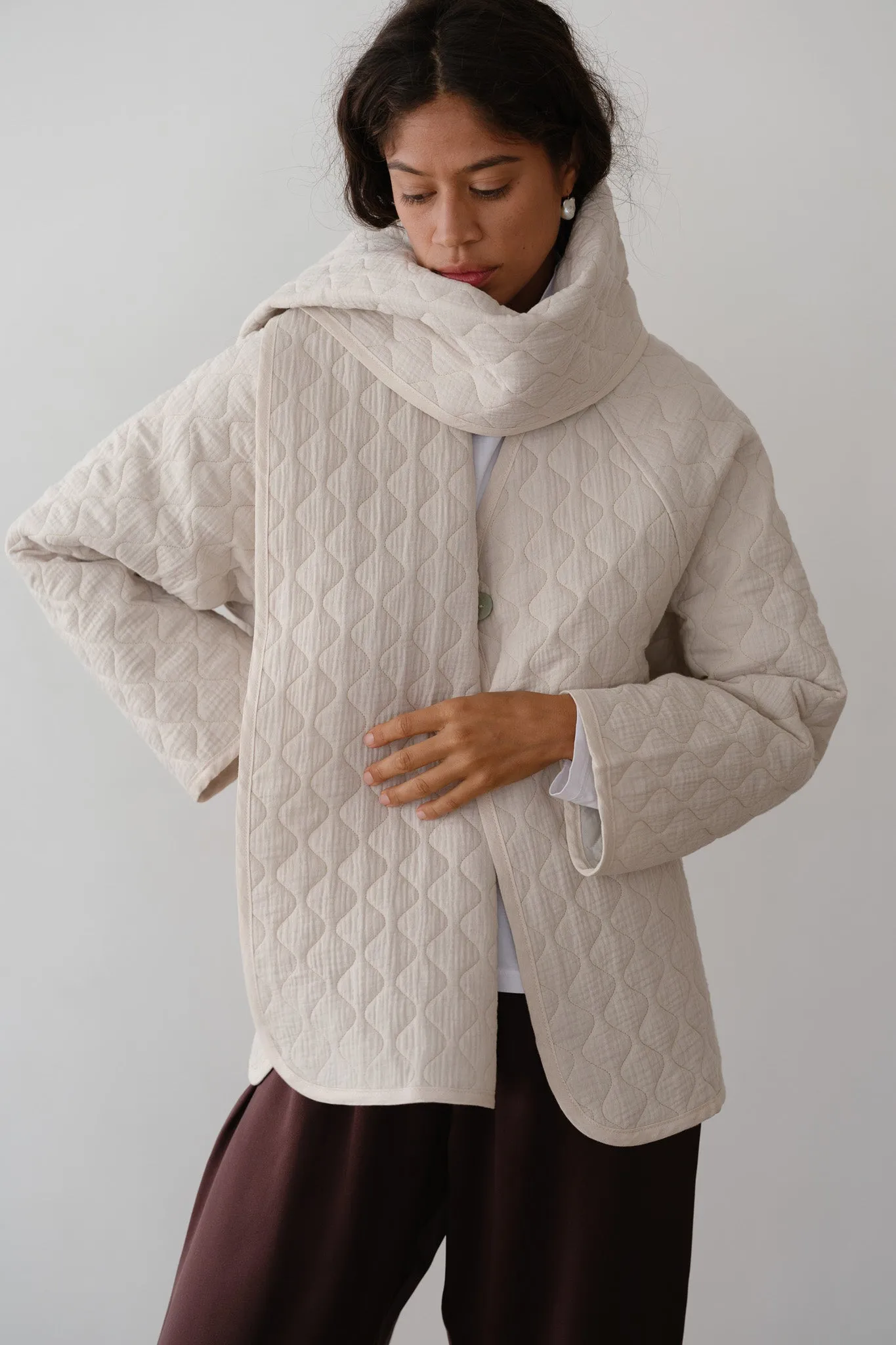 The Quilted Scarf sold by DONNI.